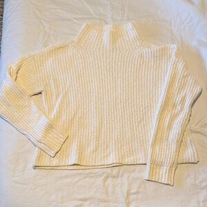 Anthropologie Cream Cowl Neck Sweater